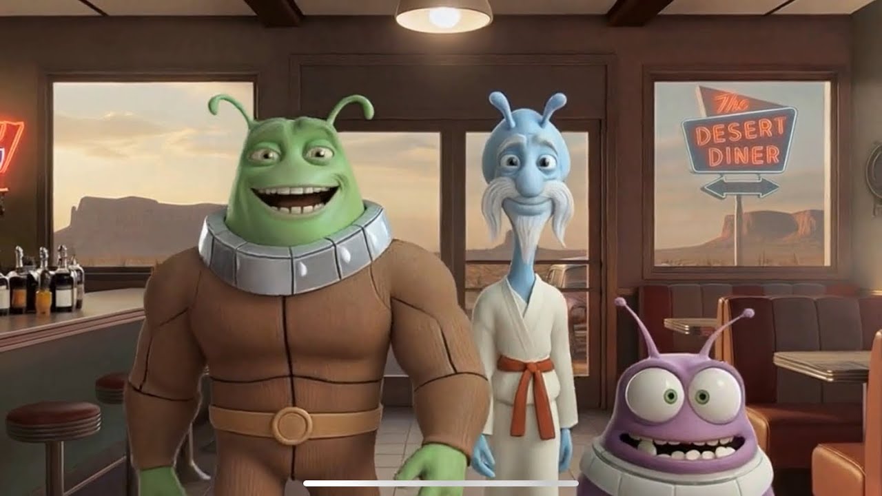 Space Bugs Movie: Scene 11 Shots 1 - 9 | Computer Animated Movie | CGI Animated Short Film Funny