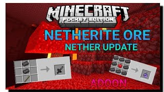 NETHERITE ORE PARA MINECRAFT PE 1.14+/NETHER UPDATE screenshot 3
