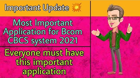 Bcom Mcq App 2021 | Most important application for bcom all Semester | Knowledge bay | CU