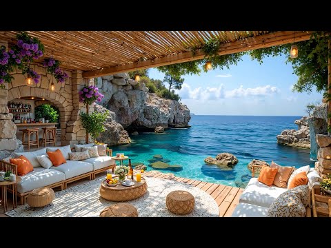 Upbeat Morning Jazz At A Seaside Cafe Positive Bossa Nova Music Wave Sounds For Study Work 