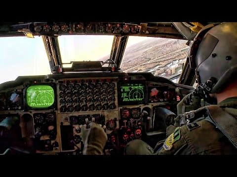B-52 Bomber Landing • In-Flight Cockpit Video