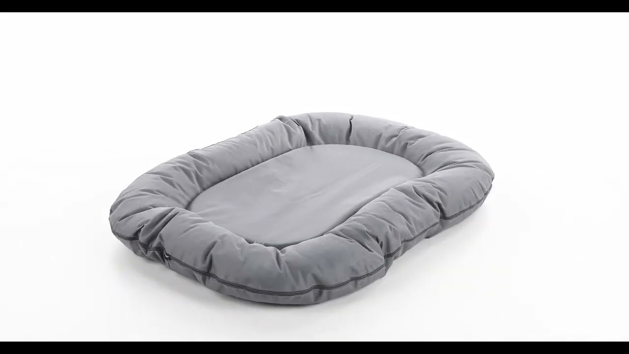 Dreambay coussin pour chien ovale 80x60x14 cm noir