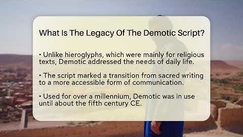 What Is The Legacy Of The Demotic Script? - Middle East Explorers