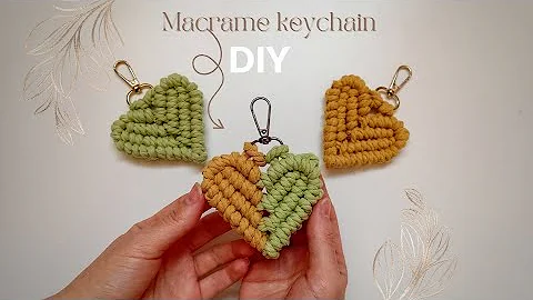 Don’t Buy It, DIY It! 😱 Fastest Macrame Heart Keychain New Pattern You Must Try