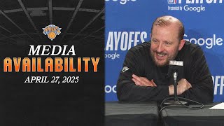 Head Coach Tom Thibodeau post game media | April 27, 2025