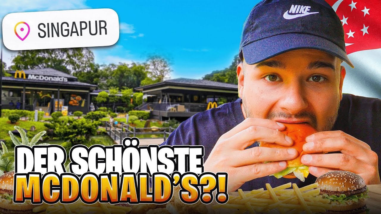 Ich war beim SCHÖNSTEN McDonald’s der Welt! 😳🇸🇬