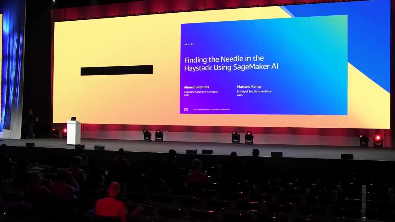 AWS Summit Hamburg 2025 - Finding the Needle in the Haystack Using SageMaker AI