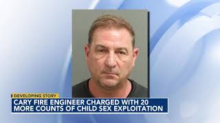 Cary fire engineer faces 22 charges of child sex exploitation