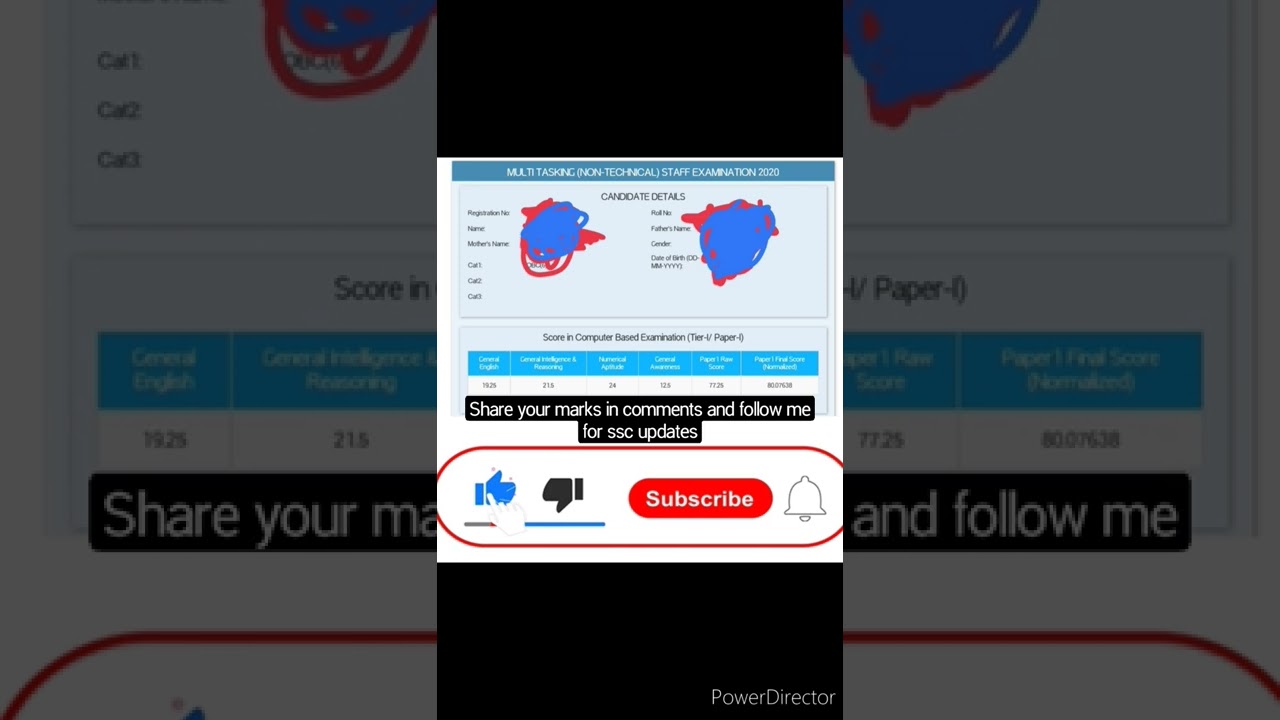 ssc mts my scorecard 