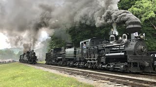 Most Steam Locomotives You Will Ever See!  Cass Scenic Railroad Parade Of Steam 2023, Real Steamers!