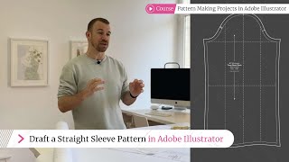 Drafting Straight Sleeve Patterns in Adobe Illustrator