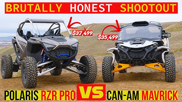 BRUTALLY HONEST! Polaris RZR Pro R vs. Can-Am Maverick R side-by-side SHOOTOUT