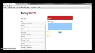 Think Write Pair Share TodaysMeet
