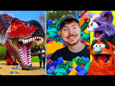 MOST AMAZING LEGO BUILDS | Mr.Beast, Unspeakable, Preston