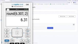 Using the TI NSPIRE Delta Math Rounding