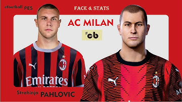 STRAHINJA PAHLOVIC FACE & STATS eFootball PES 2021 2020