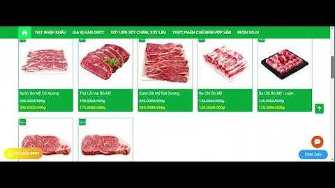 Web Mới  - Thiết kế website Bán hàng Nông sản, Thực phẩm sạch - Mẫu 05