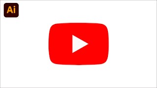 How To Draw The Youtube Logo | Adobe Illustrator Tutorial 2024| Inaa Graphics