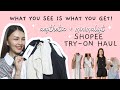 Shopee tryon haul aesthetic  minimalist old money outfit from lovito  karenn c