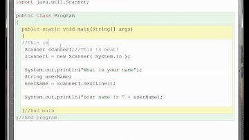 Java Comments BlueJ American Accent