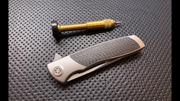 How to disassemble and maintain the Brian Nadeau/SharpByDesign Typhoon Evo Pocketknife