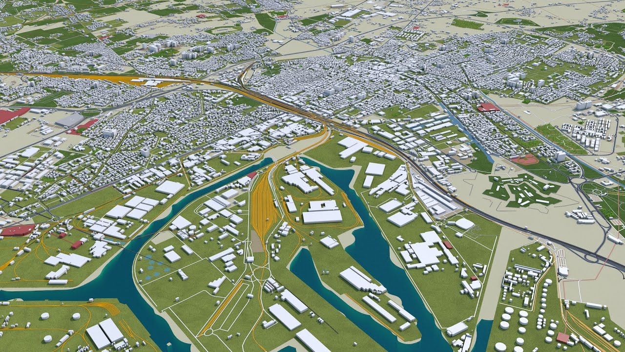 Venice Italy 60km city 3d model