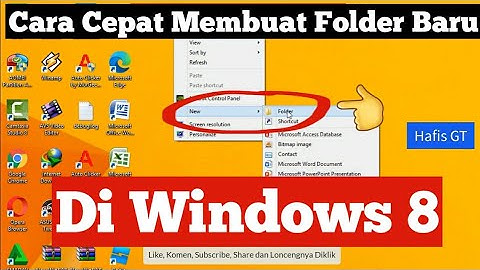 Cara Cepat Membuat Folder Baru di Windows 8 by Hafis GT