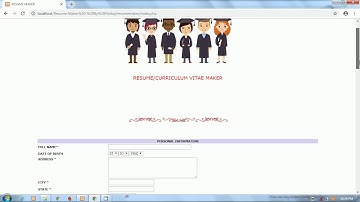 Resume Maker Project in PHP | By Pankaj Panjwani