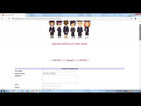 Resume Maker Project in PHP | By Pankaj Panjwani