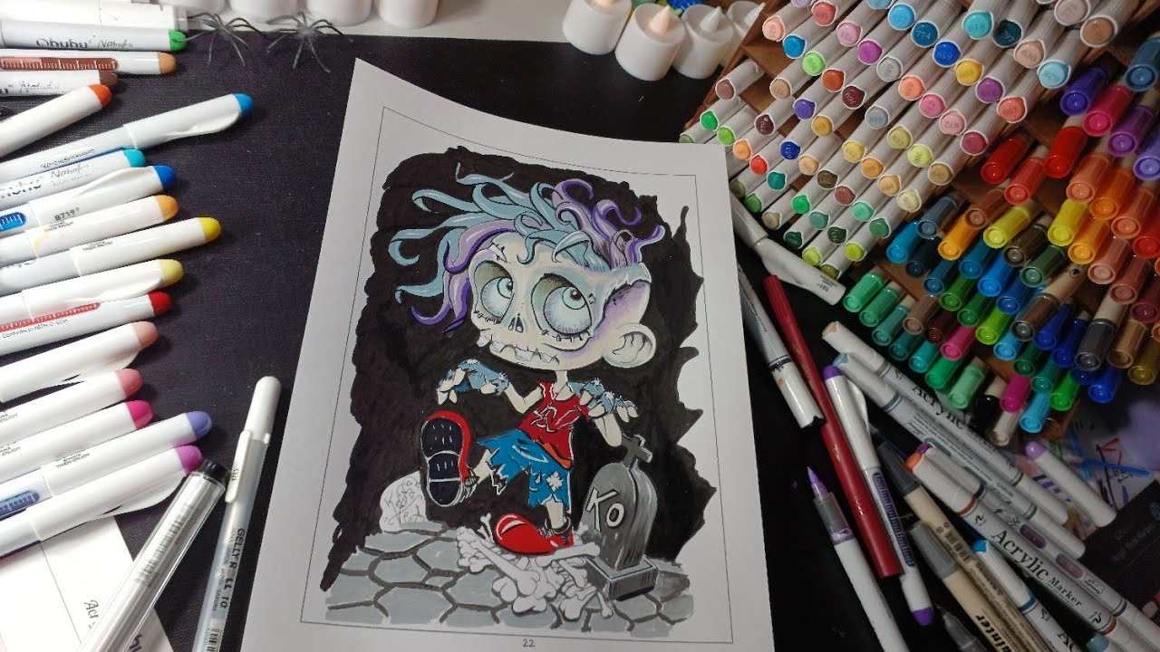 [🔴 07/10/2025] Zumbi de Kevin Teo'Art  - Marcadores Acrílicos 