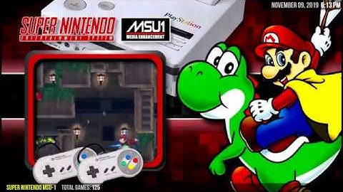 Super Nintendo MSU 1 LaunchBox BigBox Demo