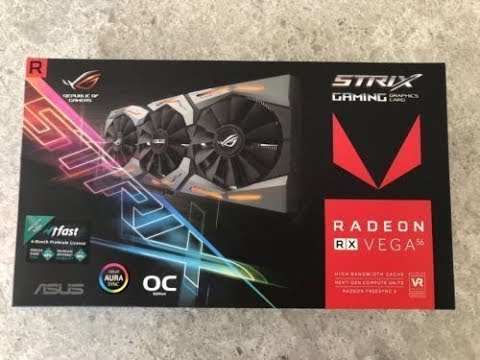 La ASUS RoG Vega 56 Strix, ya aparece en la web de ASUS con sus características