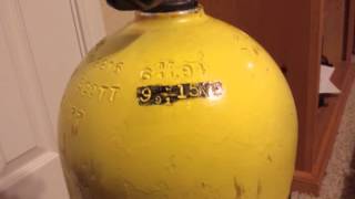 Old aluminum air tanks