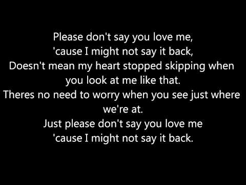 Gabrielle Aplin - Please don\'t say you love me *lyrics*