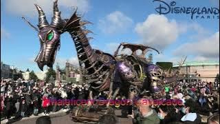 Disneyland Paris | Maleficent Dragon Cavalcade (2021) - [BGM/ Park Audio Soundtrack]