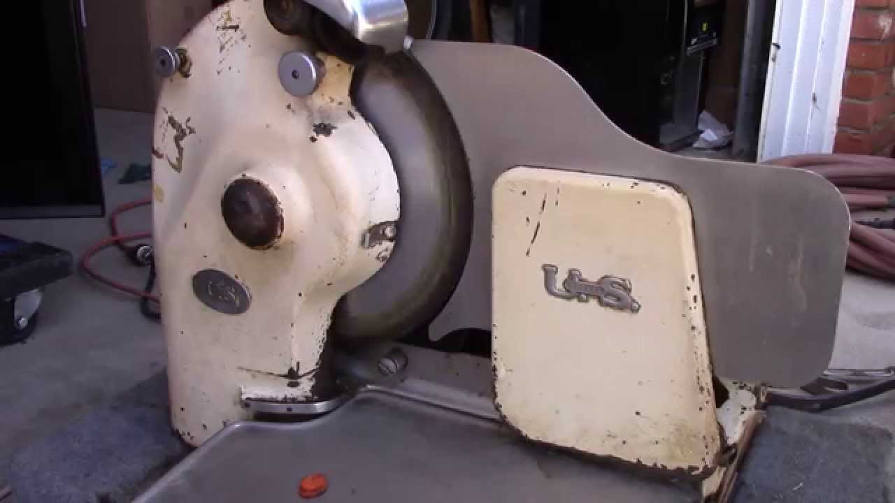 Auctioned Used Vintage 1950s US Berkel Meat Cheese Slicer - YouTube