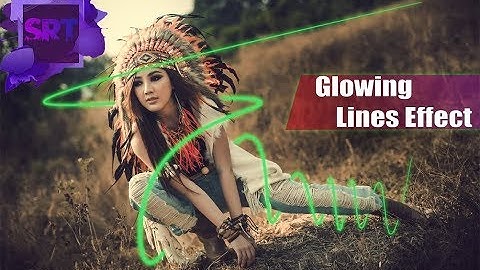 How To Glowing Neon Lines Effect Photoshop CC | SRT Photoshop Tutorial
