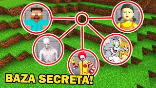 TOP 5 BAZE SECRETE ÎN CARE SĂ NU INTRI NICIODATĂ ! (Herobrine, Tom & Jerry, SCP-096, Squid Game)