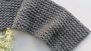 Crochet One-Row Scarf