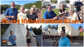 Smoky Hollow Outdoor Resort - Sevierville, TN - See More Smokies Insider Edition - Glamping Twins!