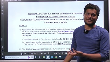 TSPSC POLYTECHNIC LECTURE NOTIFICATION OUT