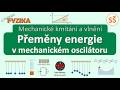 Přeměny energie v mechanickém oscilátoru - fyzika SŠ