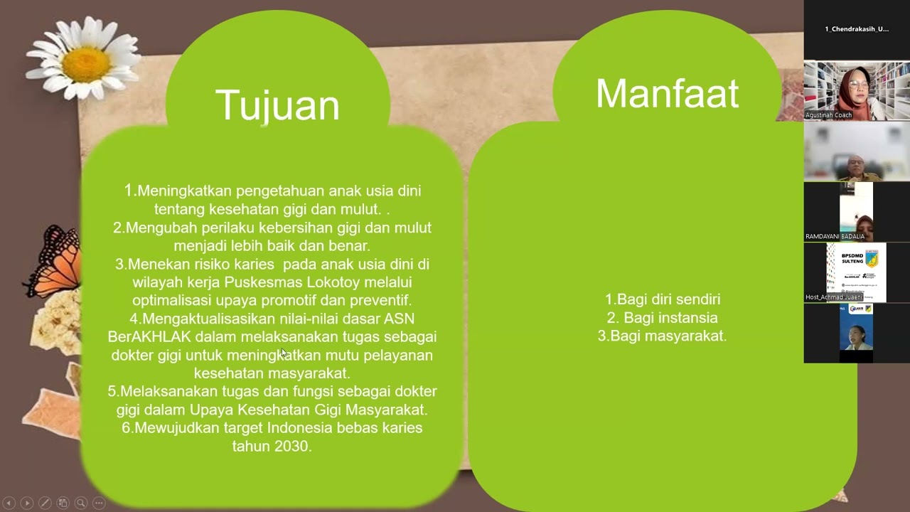 SEMINAR RANCANGAN AKTUALISASI OLEH CHENDRAKASIH KUSUMAWARDANI PESERTA LASTAR CPNS KAB. BANGGAI LAUT