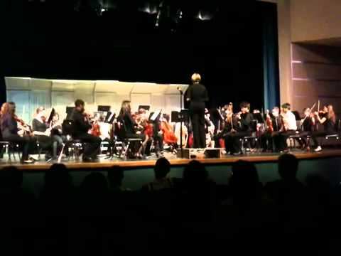 My sister in her school orchestra