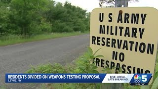 Adirondack Park Agency Board To Hold Adjudicatory Meeting On Proposed Weapons Testing Site In Lewis