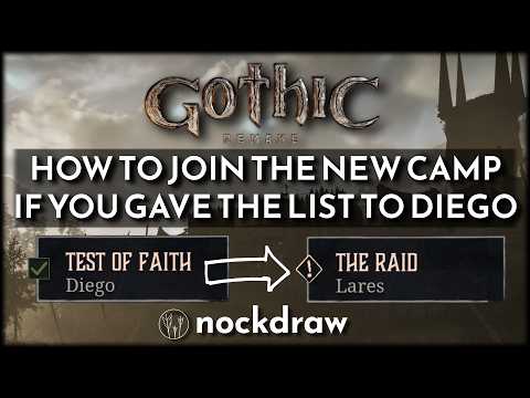 How to join the New Camp if you gave the list directly to Diego and you are blocked! #gothic1remake