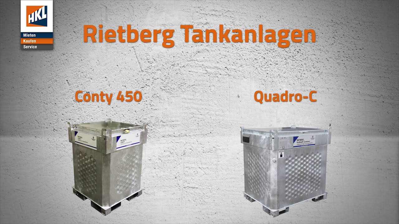 Rietbergwerke Kraftstoff–Container Quadro C –IBC Engins de