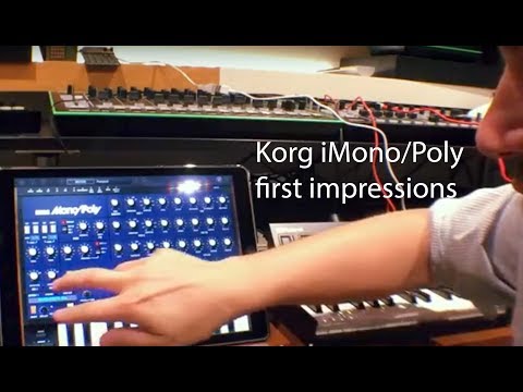 Korg iMono/poly, first impression by Nu-trix the synth guy