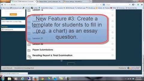 Useful Moodle 2.5 Features