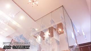 드론으로 촬영한 무창포와 호텔 테라마르